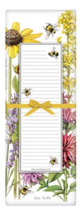 Mary Lake Thompson Bee Flowers Notepad Set with Dishtowel