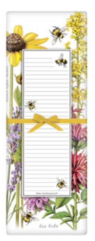 Mary Lake Thompson Bee Flowers Notepad Set with Dishtowel