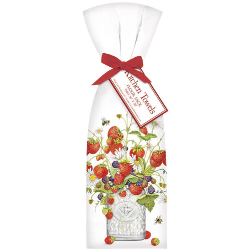 Mary Lake Thompson Strawberry Jar Towel Set