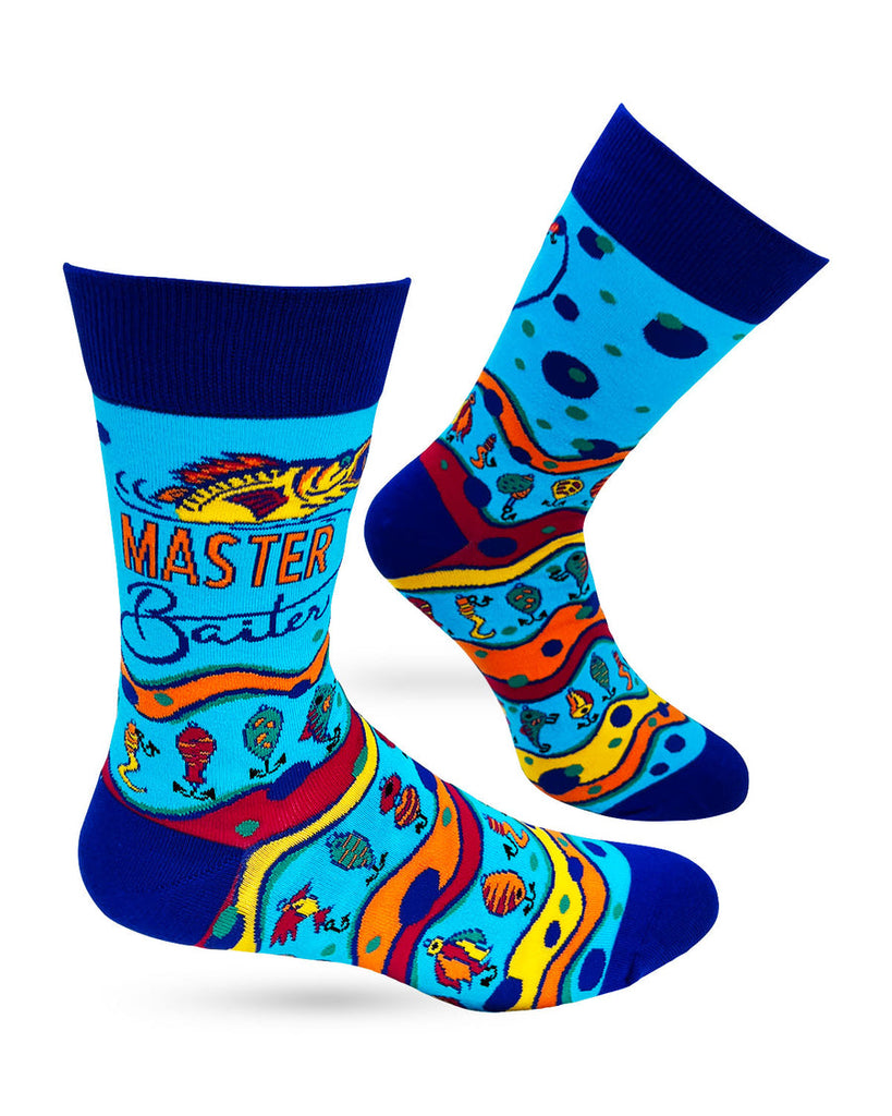 Master Baiter - Men's Novelty Crew Socks