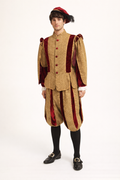 Medieval Duke Gold & Burgundy, Men's Costume Rental
