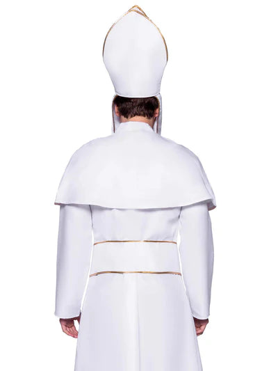 Men's Pope Costume rear view
