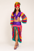 Multicolor Carmen Miranda Tropical Costume Rental