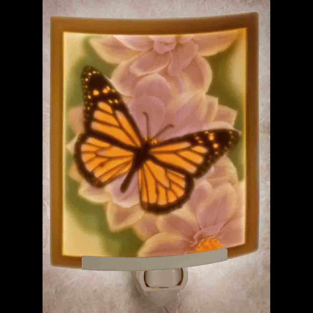 colored monarch butterfly nightlight