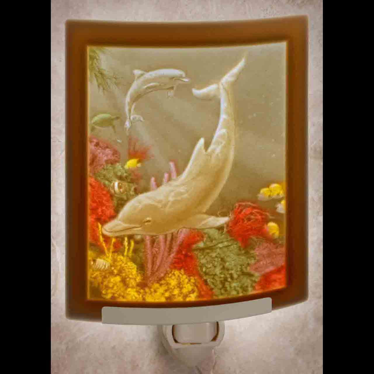 colored dolphin nightlight