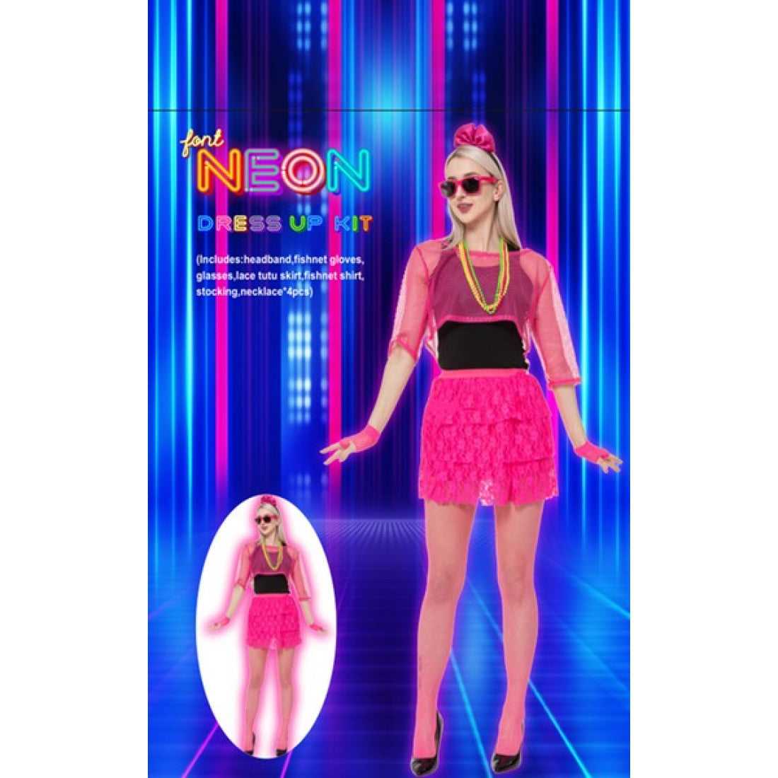 Neon Pink Dress Up Kit