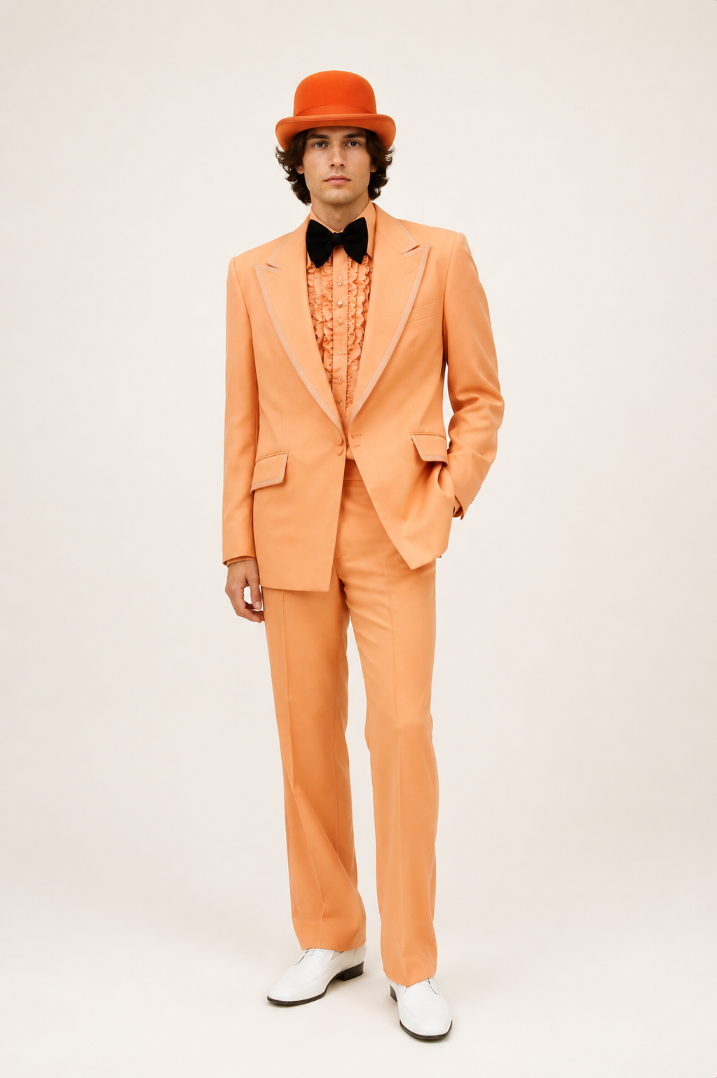 Orange Tuxedo 1960’s Men’s Costume Rental
