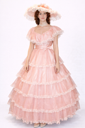 Peach Southern Belle Dress, Women's Costume Rental