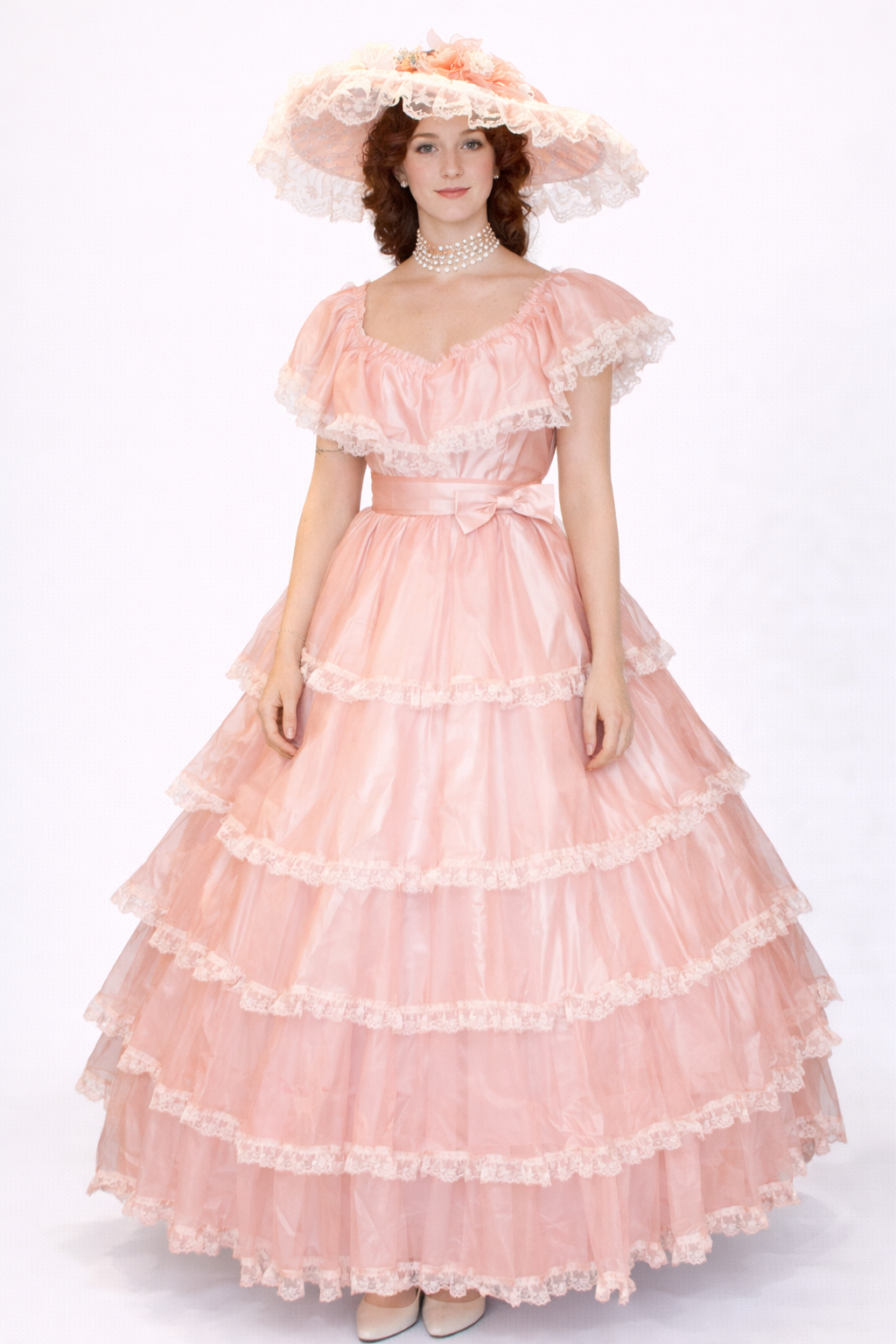 Peach Southern Belle Dress, Women's Costume Rental