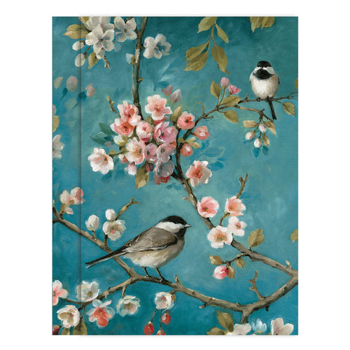 Pictura Painted Birds Purse Pad With Pen