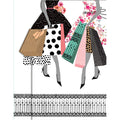 Shopping Purse pad with pen and magnetic closure