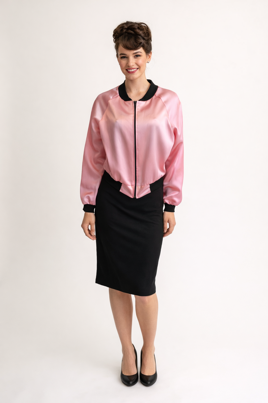 Pink Ladies Jacket 1950's Women's Costume Rental