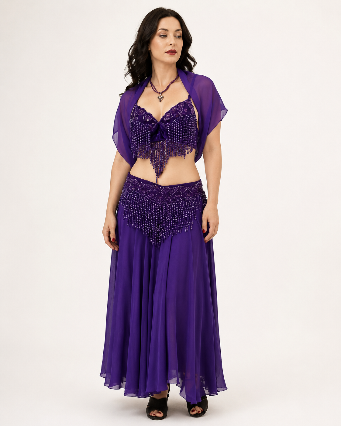 Purple Belly Dancer Costume Rental
