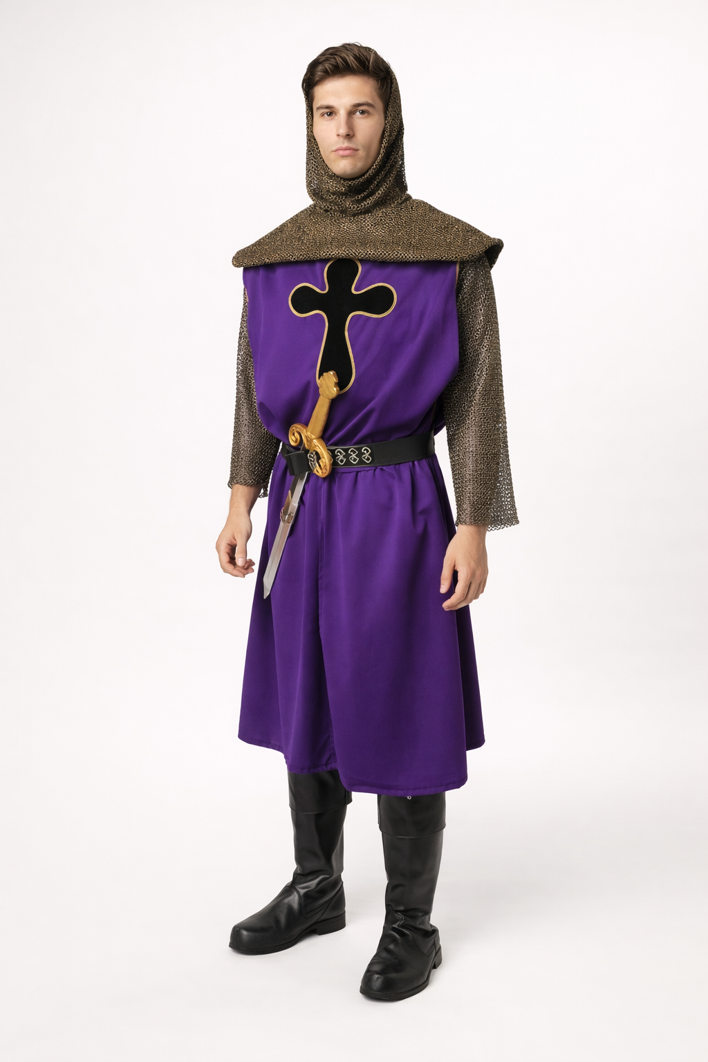 Purple Medieval Knight, Men's Purple Costume Rental
