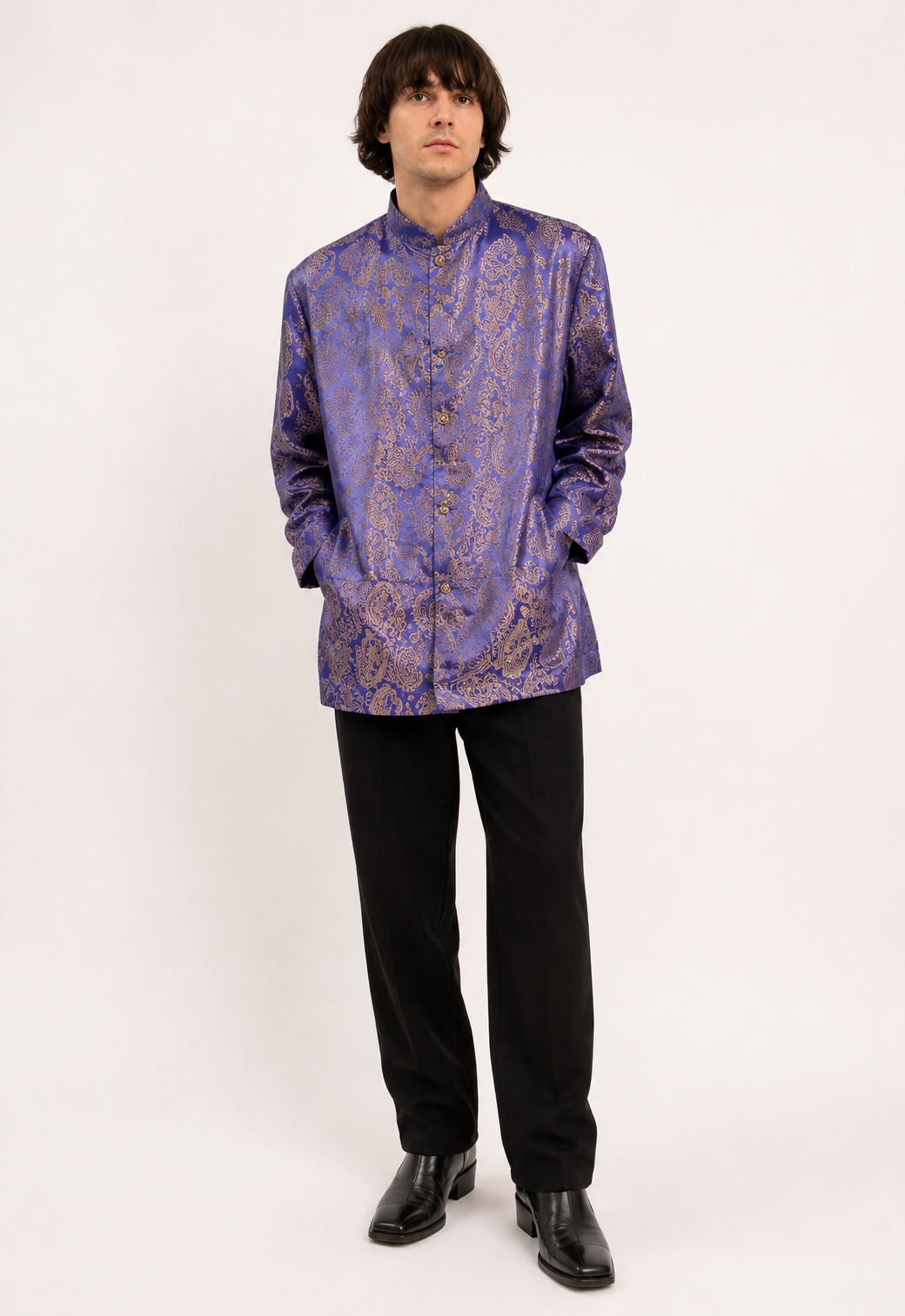 Purple Nehru Jacket 1960's Men’s Costume Rental