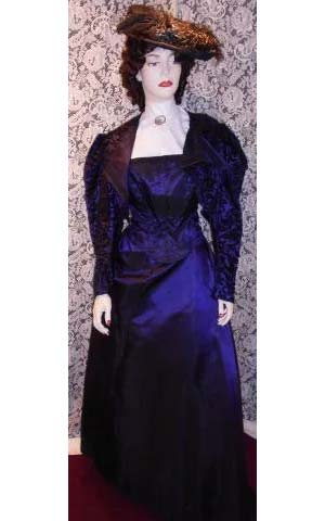 Purple Taffetta Victorian Gown, Women's Costume Rental