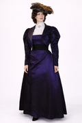 Purple Taffetta Victorian Gown, Women's Costume Rental