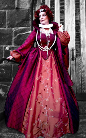 Queen Elizabeth Renaissance Royal Gown Costume Rental