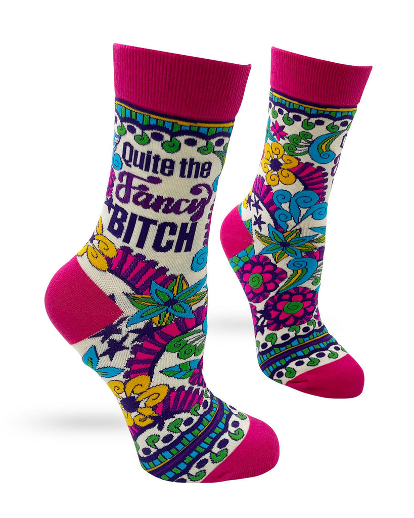 Quite The Fancy Bitch - Women's Novelty Crew Socks