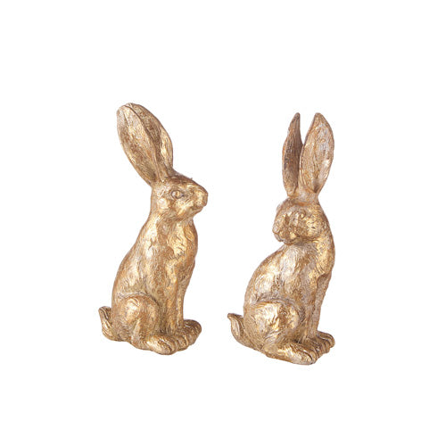 Raz Gold Leaf Rabbits 4.75"