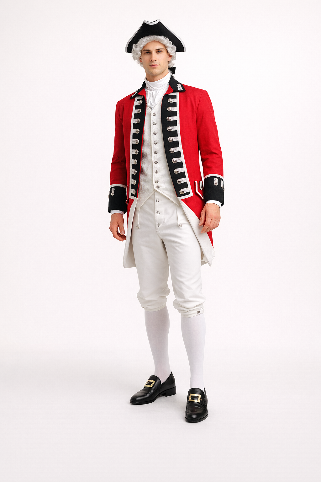 Red Coat Uniform, 18th Century Men's Costume Rental