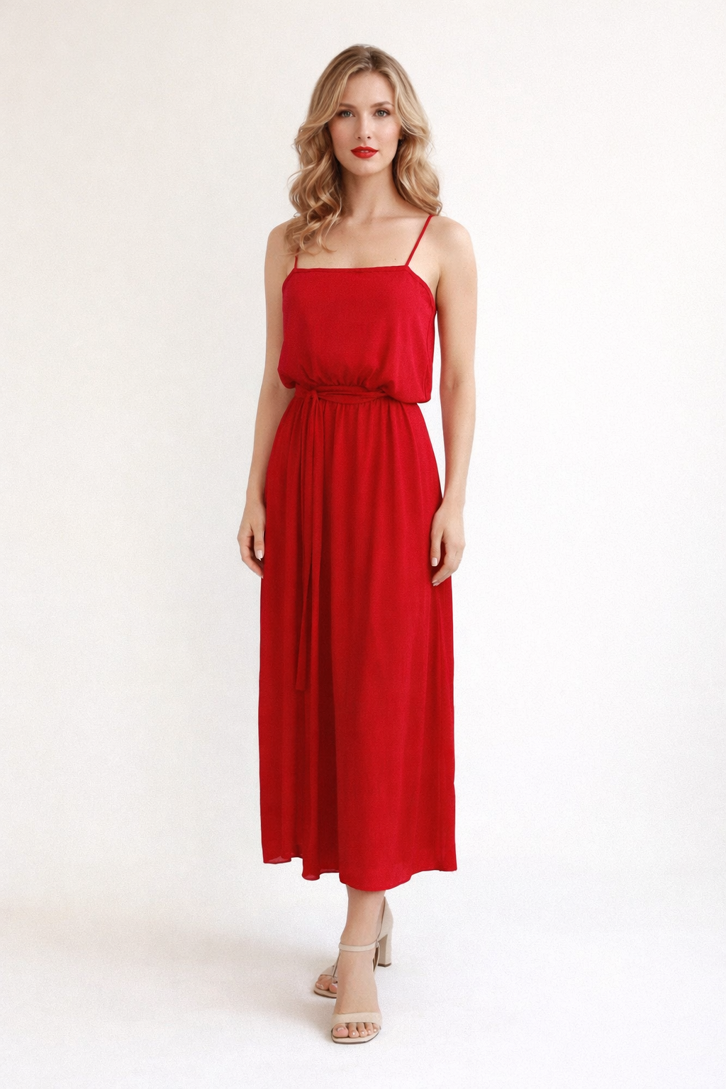 Red Evening Dress, 1970's Women's Costume Rental