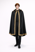 Renaissance Black Cape, Men's Costume Rental