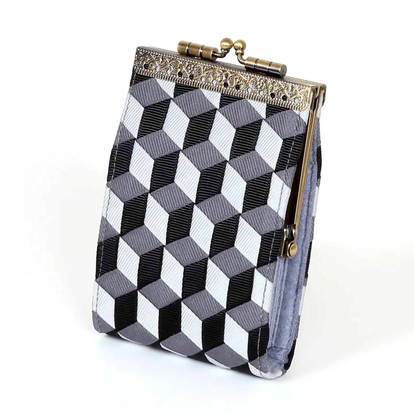 Ribbon Weave Card Holder w/ Rfid Protection