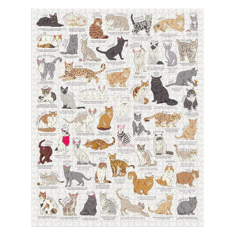 Ridleys 1000 piece Cat Lovers Jigsaw Puzzle complete