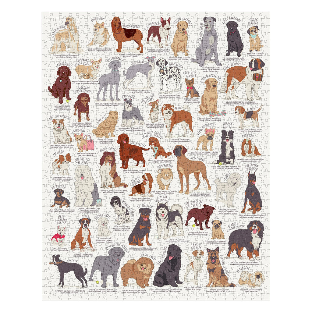 Ridleys 1000 piece Dog Lovers Jigsaw Puzzle complete