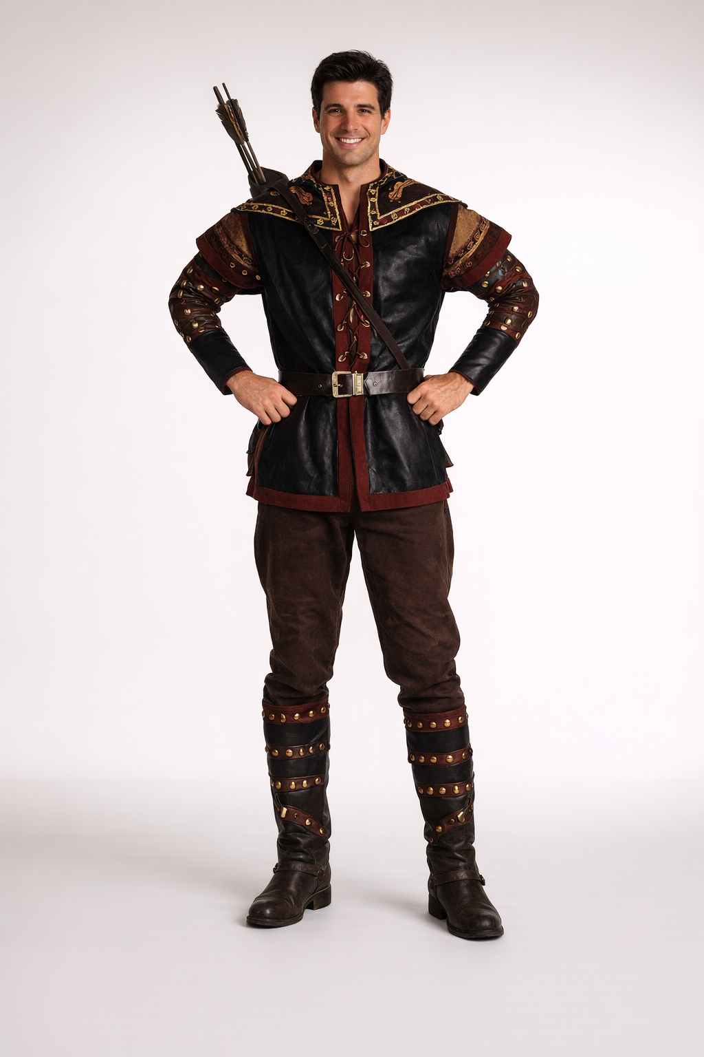 Robin Hood, Men's Rust & Black Costume Rental