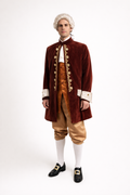 Rust Velvet Ensemble, 18th Century Men's Costume Rental