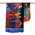 LAUREL BURCH FANTASTICATS SILK BLEND SHAWL