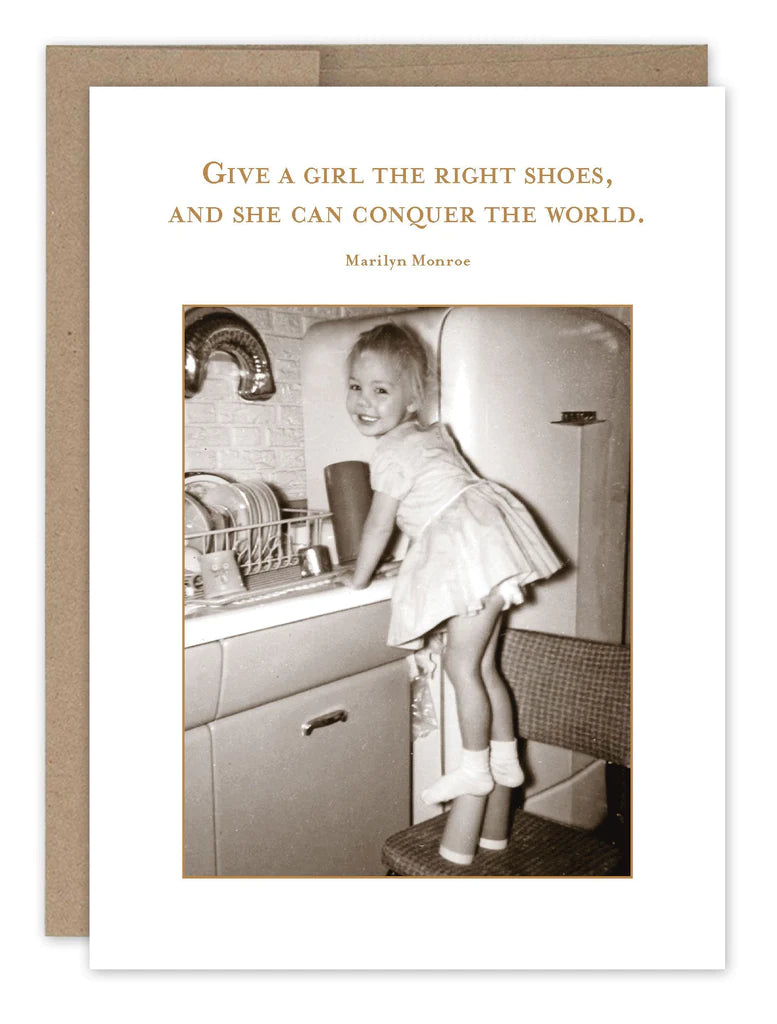 Shannon Martin give a girl the right shoes card