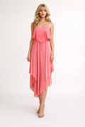 Saturday Night Fever Coral Pink Dress, 1960's Women's Costume Rental