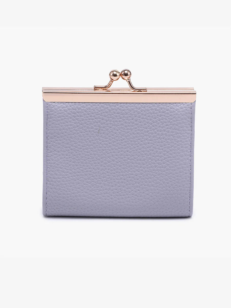 Savannah Vegan Wallet / Coin Pouch violet back side