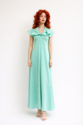Sea Green Vintage Prom Dress, 1970's Women’s Costume Rental
