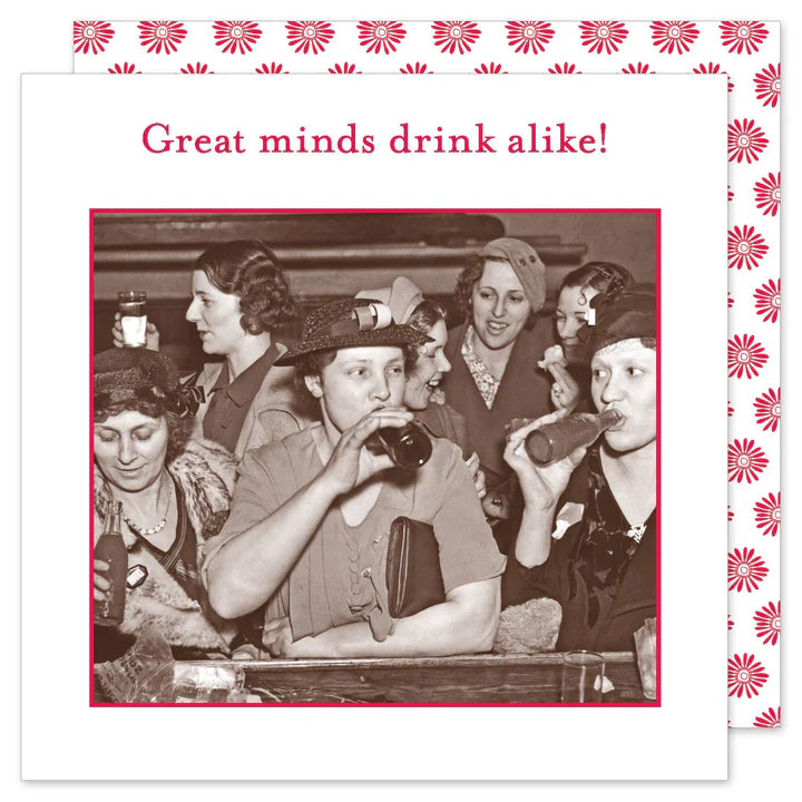 Shannon Martin Great Minds Drink Alike Cocktail Napkins