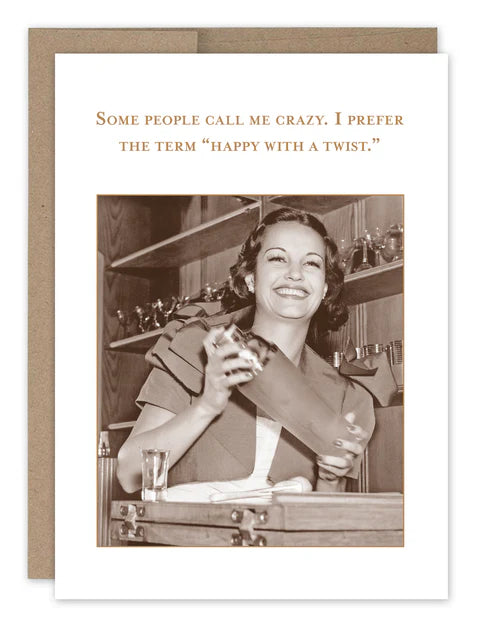 Shannon Martin Happy With A Twist Birthday Card