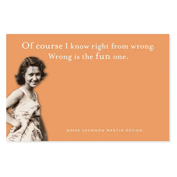 Shannon Martin Right From Wrong Sticky Notes