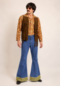 Sonny Hippie Leather Vest Jean & Shirt 1960’s Men’s Costume Rental