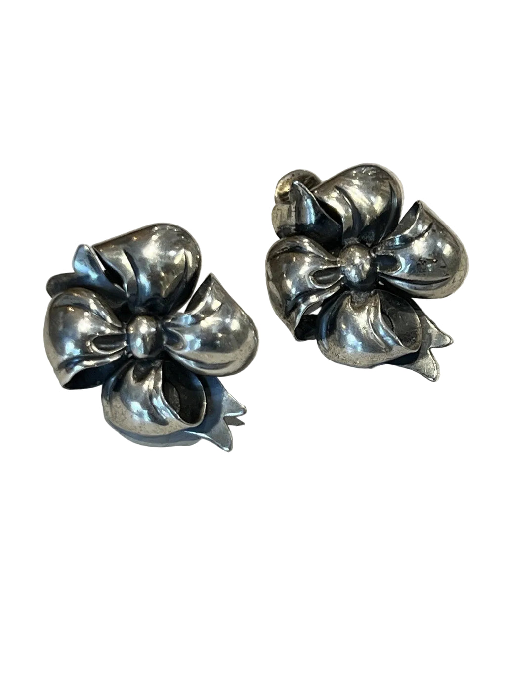 Sterling vintage 60s Monet clip on earrings