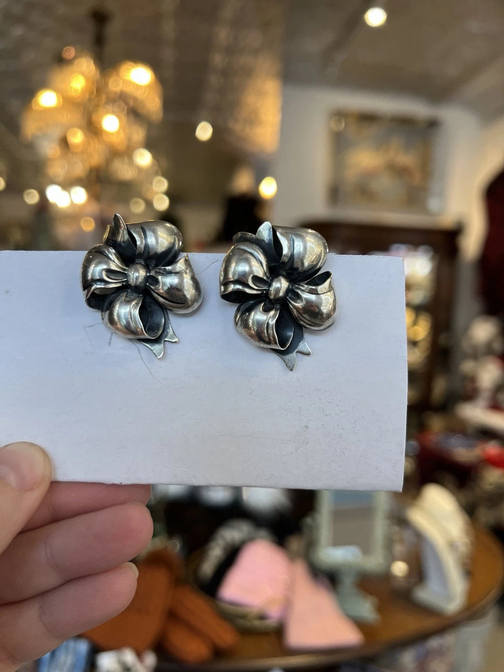 Sterling vintage 60s Monet clip on earrings