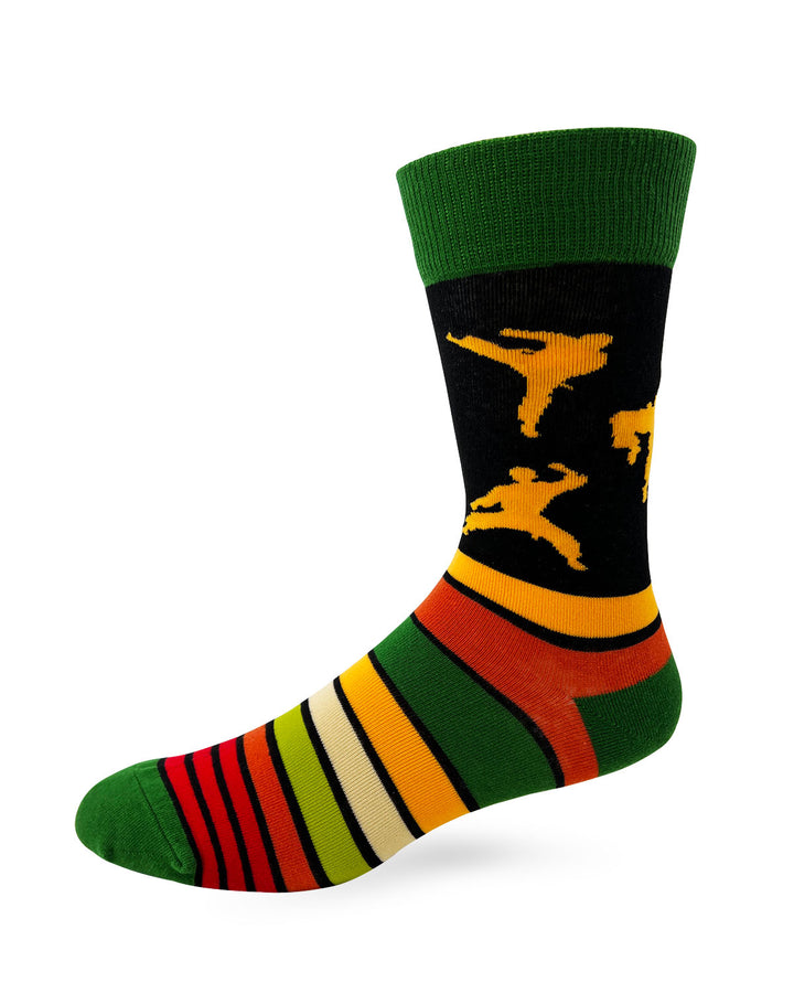 Surely Not Everybody Was Kung Fu Fighting - Men's Novelty Crew Socks