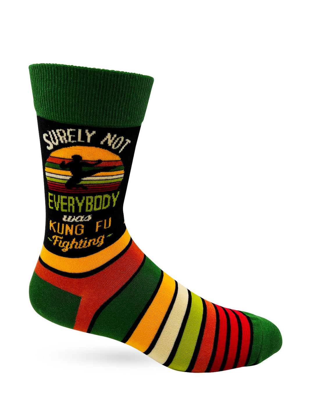Surely Not Everybody Was Kung Fu Fighting - Men's Novelty Crew Socks
