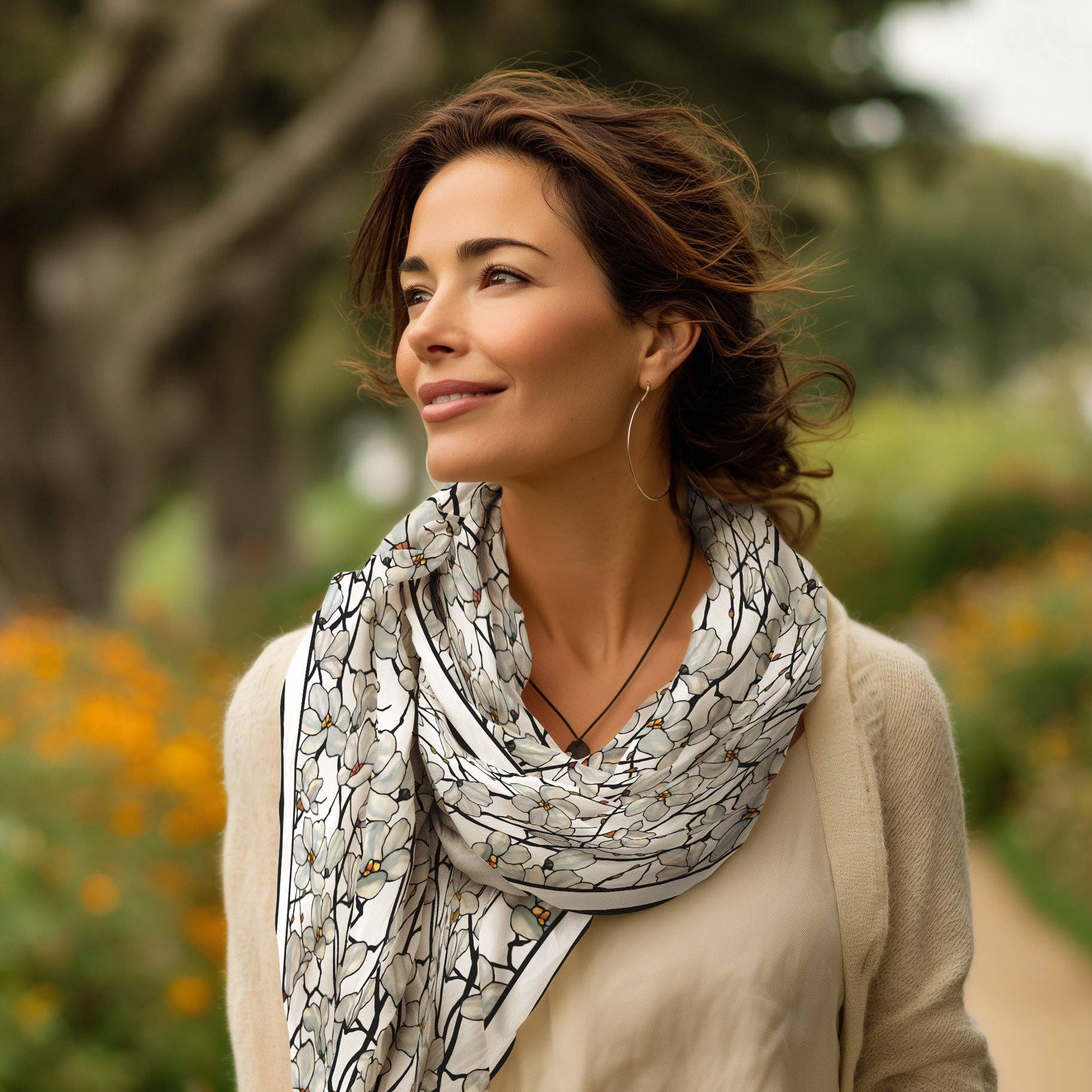 Tiffany magnolia shawl