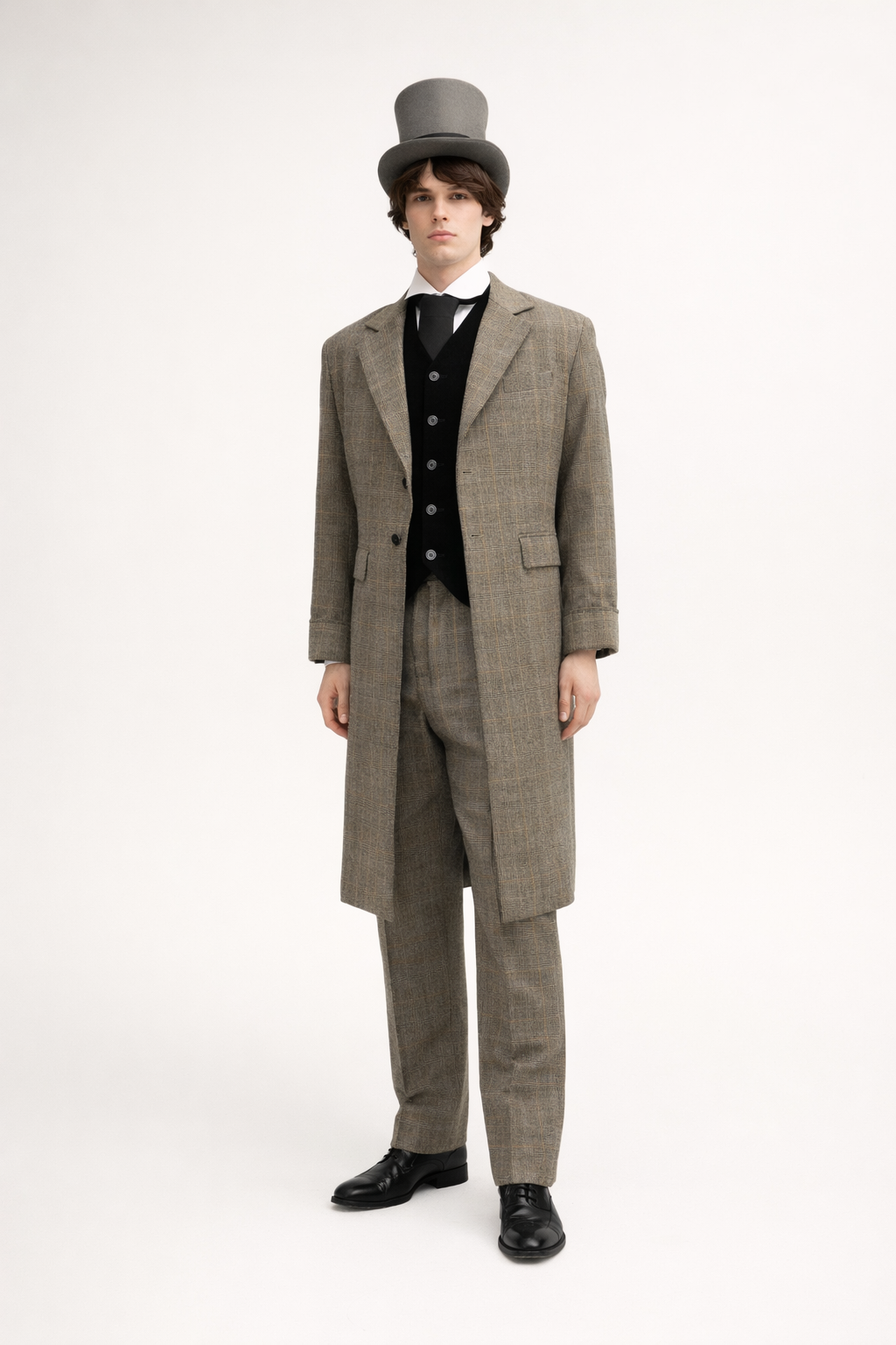 Tweed Gentlemen Suit, Men's Edwardian Costume Rental