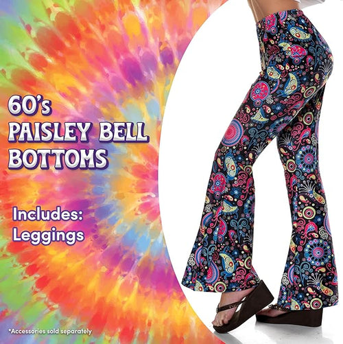 60's Paisley Bell Bottoms Costume