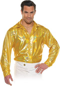 70's Gold Metallic Disco Shirt Costume