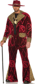 Men's High Roller Red Velvet Costume
